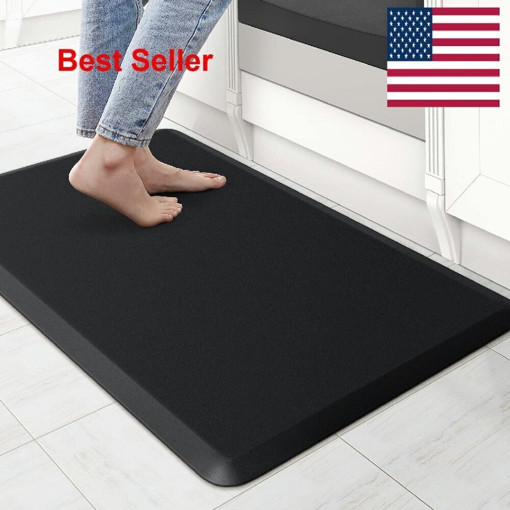 Cushioned Anti Fatigue Kitchen Mat Waterproof Non Slip Comfort Desk Floor